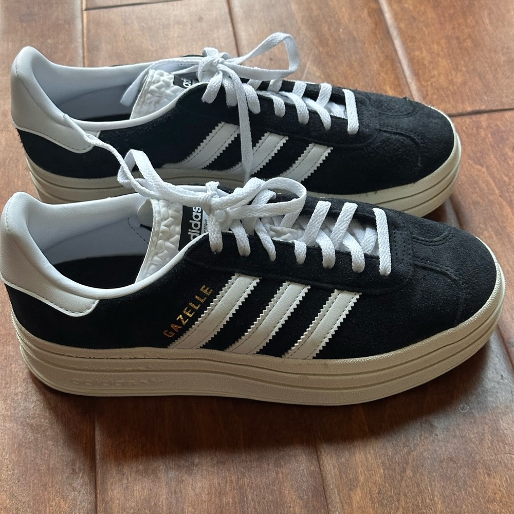 Adidas Gazelle Black and White Women's Shoes